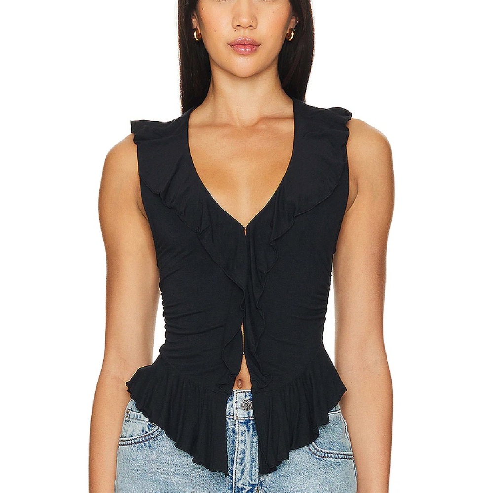 Free People Ruffle Me Away Tank